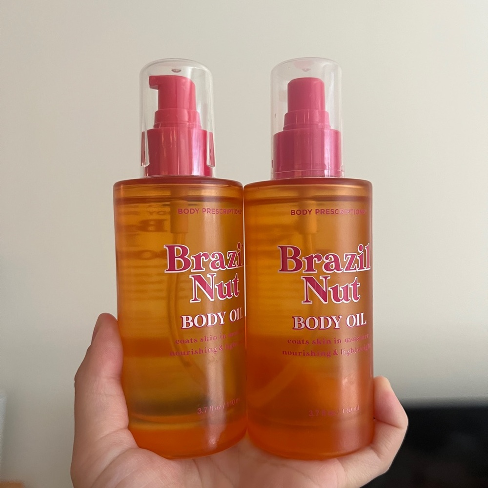 2X Brazil Nut Body Oil Moisture Skin Nourishing & Lightweight